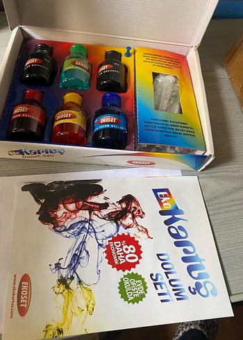 EkoSet 3takım Çok Renkli Yazıcı Mürekkep Seti - Görsel 10