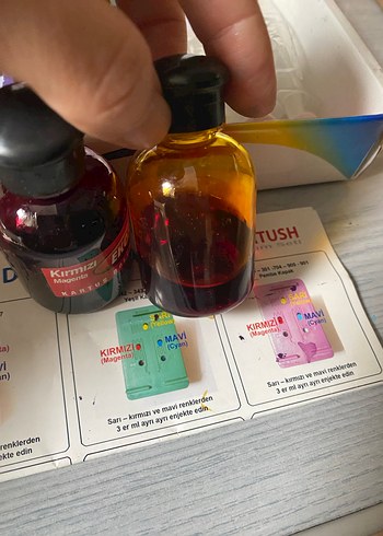 EkoSet 3takım Çok Renkli Yazıcı Mürekkep Seti - Görsel 7