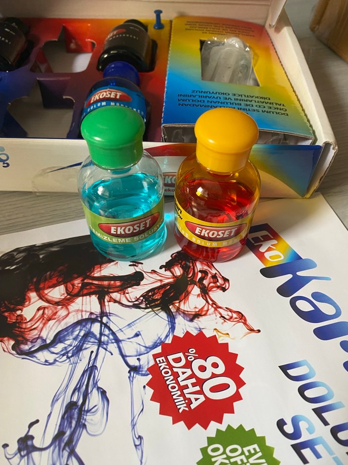 EkoSet 3takım Çok Renkli Yazıcı Mürekkep Seti - Görsel 4