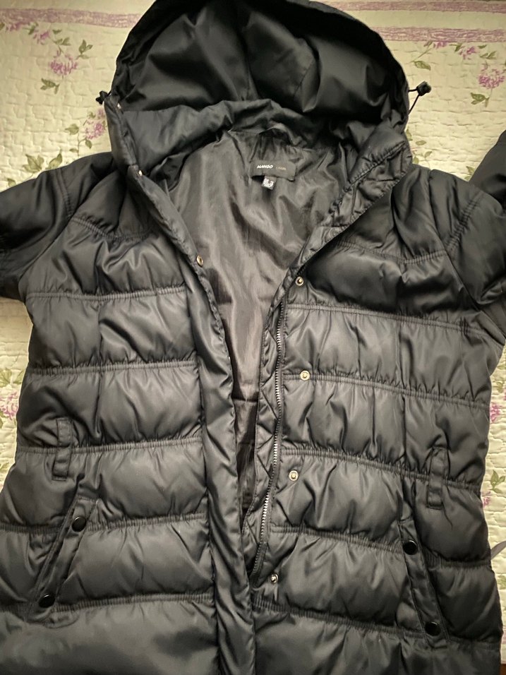 MANGO Kaz tüylü Mont - Görsel 3