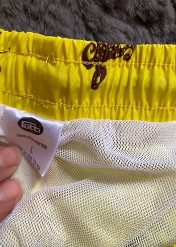 Sarı Desenli Erkek Deniz Şortu - Görsel 5