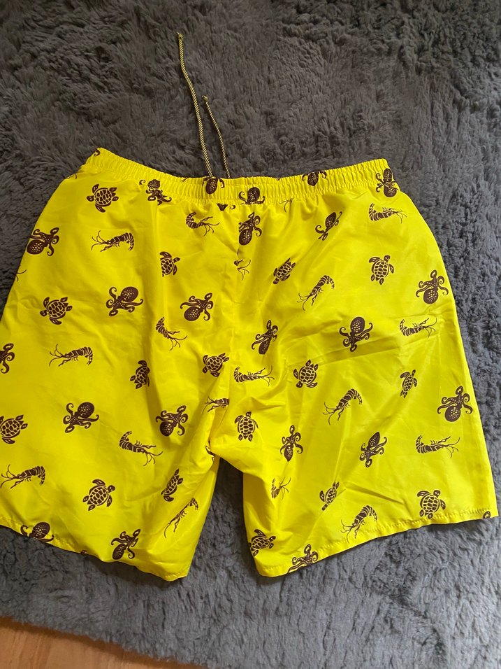 Sarı Desenli Erkek Deniz Şortu - Görsel 4