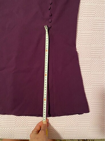 Mürdüm elbise - Görsel 9