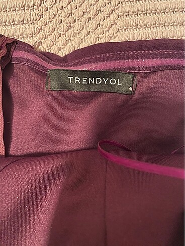 Mürdüm elbise - Görsel 11