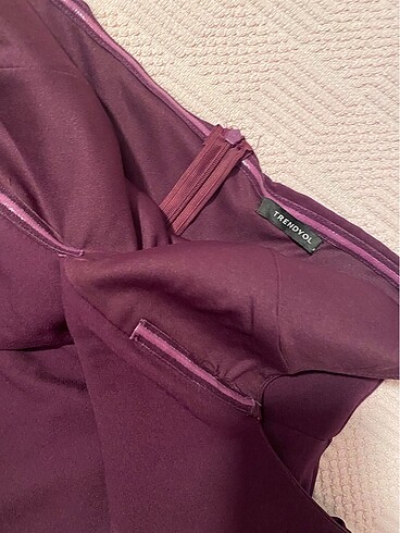 Mürdüm elbise - Görsel 12