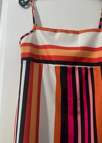 Çizgili mini Elbise - Görsel 2