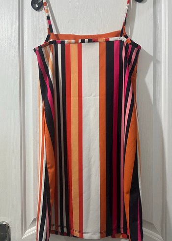 Çizgili mini Elbise - Görsel 5