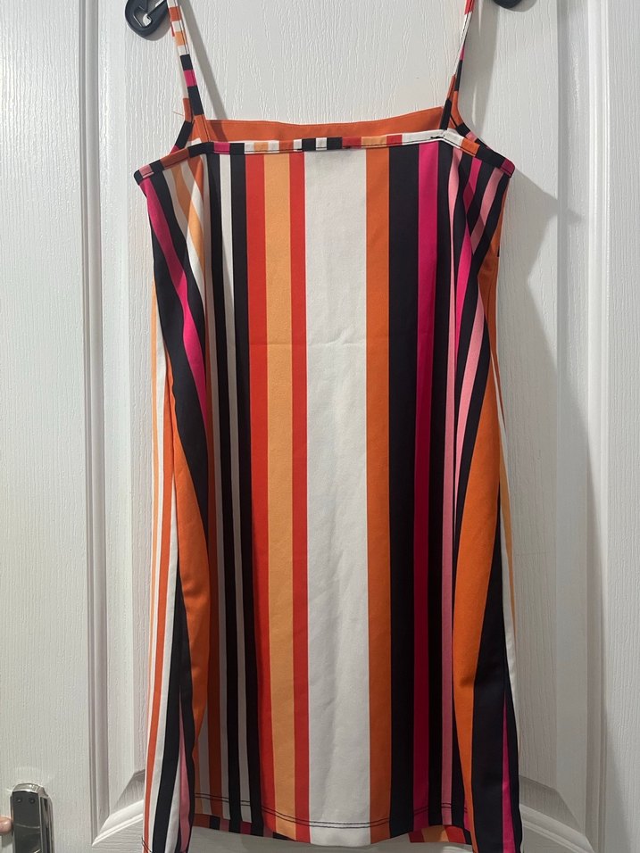 Çizgili mini Elbise - Görsel 5