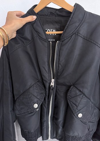 Zara zara siyah bomber ceket