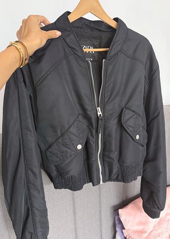 zara siyah bomber ceket