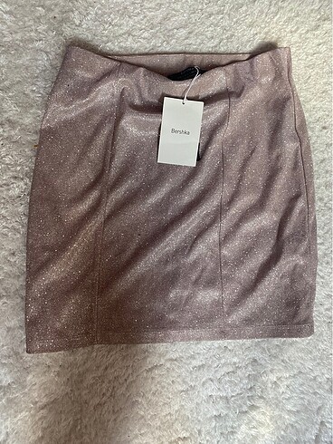 bershka simli mini etek