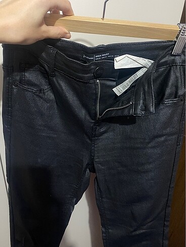 Stradivarius stradivarius siyah skinny yüksek bel pantolon