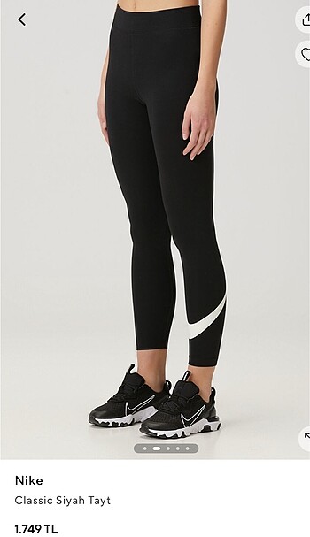 m Beden siyah Renk nike tayt