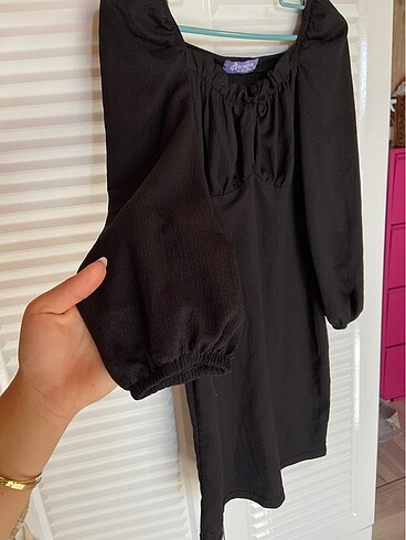 H&M Siyah mini elbise