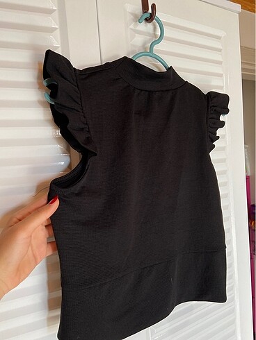 Zara Siyah kolsuz bluz