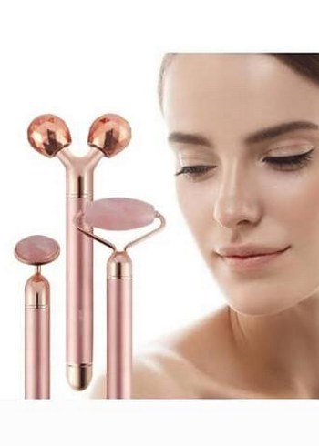 Yüz Masaj Aleti Seti 3'lü Pembe