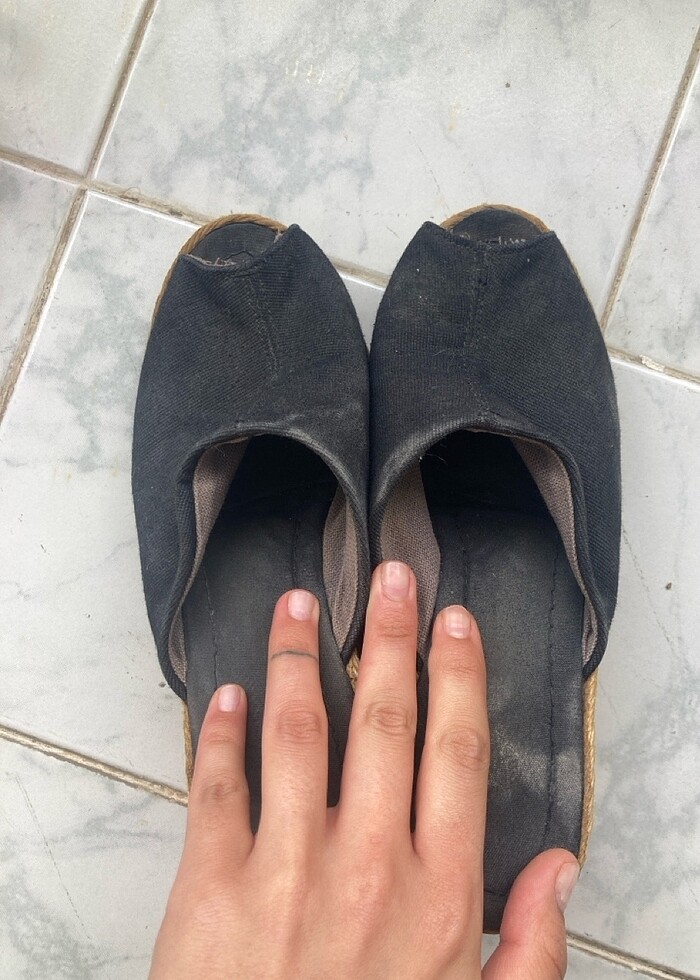 Dolgu topuk sandalet - Görsel 3