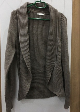 s Beden kahverengi Renk H&M basic triko kazak hırka