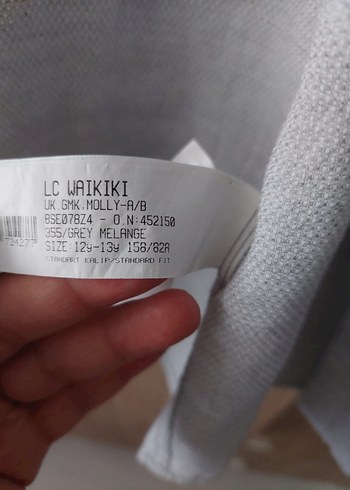 LC Waikiki Gri Keten Erkek Gömlek Uzun Kollu