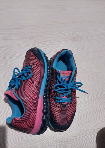 Jump Canli Pembe Ve Mavi Spor Ayakkabi