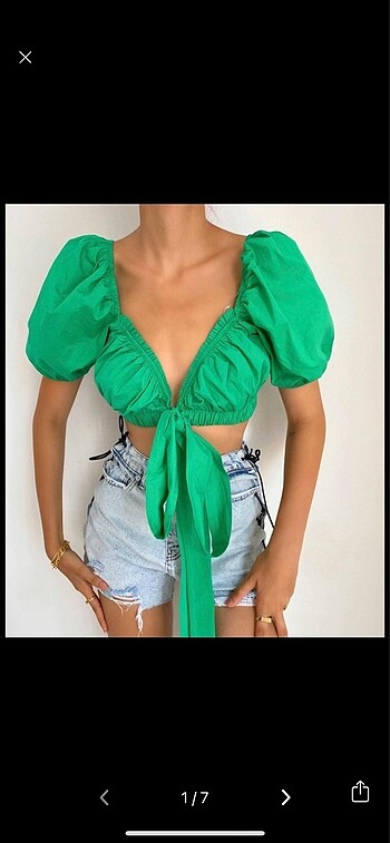 Yeşil Crop Top