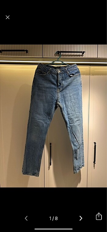 Trendyol marka yuksek bel mom jean