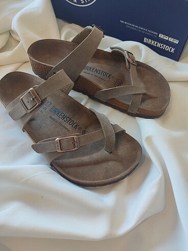 Birkenstock mayari  bayan terlik vizon süet