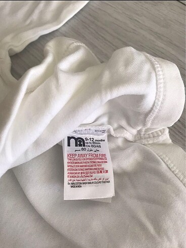 9 Ay Beden MOTHERCARE 4 PARÇA ZIBIN+ALT