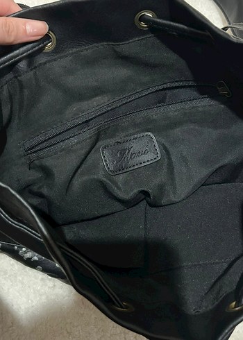 MAVİ Siyah Nakışlı Gotik Deri Kadın Çanta - Görsel 4