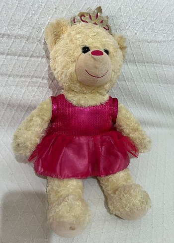 Pembe Elbise ve Taçlı Peluş Ayıcık