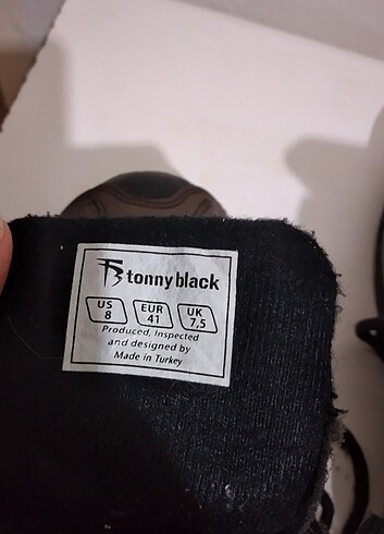 41 Beden kahverengi Renk orjinal Tonny Black bot