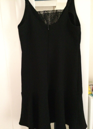Pull and Bear siyah mini elbise