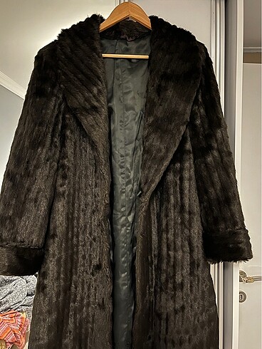 Zara Y2k Vintage Nakış İşlemeli Uzun Kürk