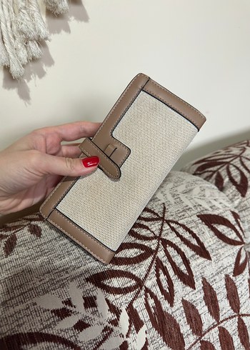 İpekyol cüzdan Bej Deri Kemerli Kadın Portföy Cüzdan - Görsel 4