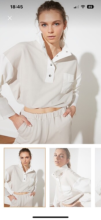 Krem sweatshirt