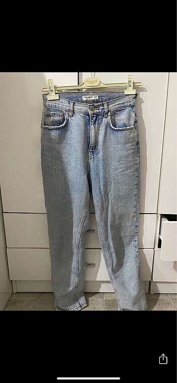 s Beden mavi Renk Pull&bear mom jean