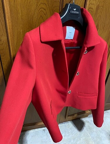 l Beden kırmızı Renk Mango Kırmızı Blazer Ceket
