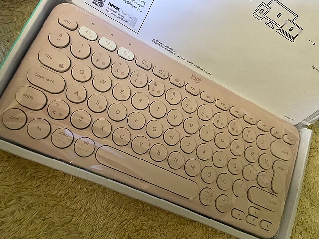  Beden logitech pembe klavye