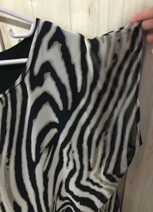 Zebra desenli bluz