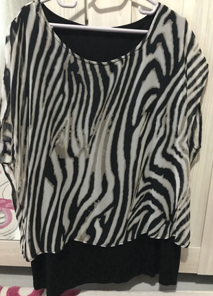 Diğer Zebra desenli bluz