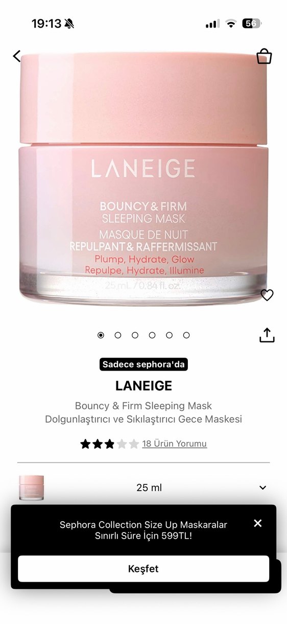Laneige Bouncy & Firm Uyku Maskesi - Görsel 2