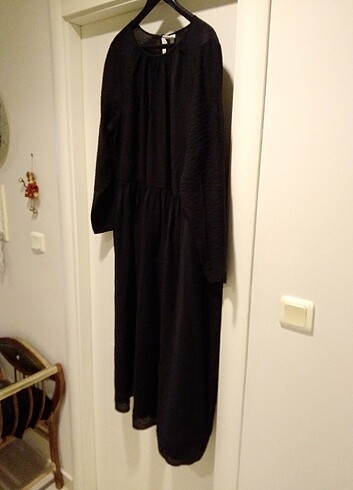 H&M siyah uzun elbise