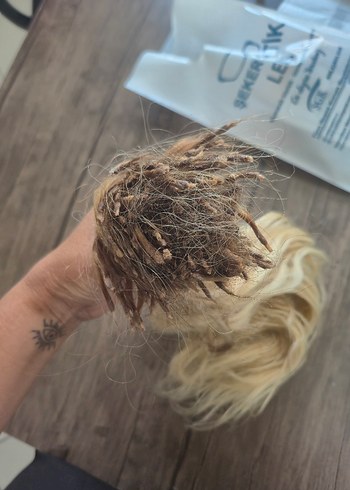 Ombreli sari gerçek sac - Görsel 2