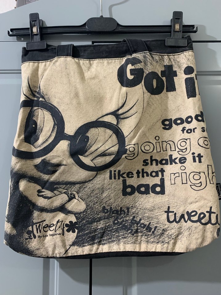 Tweety Vintage Bez Kahverengi Kadın Çantası - Görsel 2