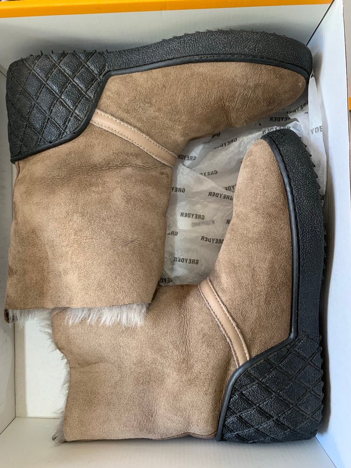 Bej Taba Süet Kadın Kürklü Gerçek Deri Bot - Görsel 2