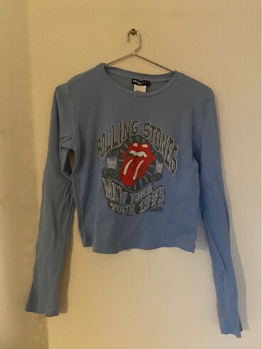 l Beden Rolling Stones Uzun Kollu Mavi Bluz