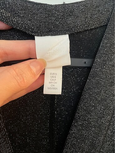 H&M HM Simli Likralı Mini Elbise