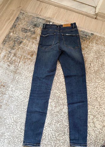 Stradivarious Kadın Lacivert Yüksek Bel Skinny Jean - Görsel 3
