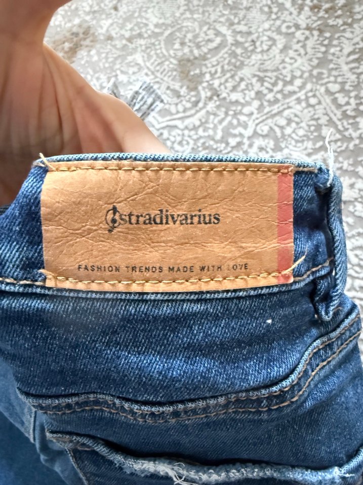 Stradivarious Kadın Lacivert Yüksek Bel Skinny Jean - Görsel 4