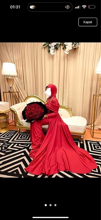 Kırmızı abiye